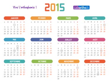 Calendrier 2015